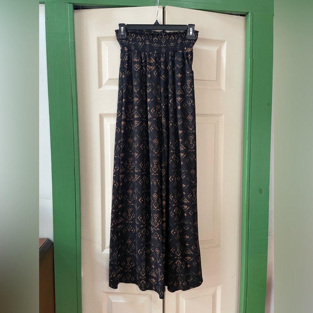 Mossimo Supply Co. Black and Brown Wide Leg Pants